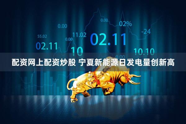 配资网上配资炒股 宁夏新能源日发电量创新高